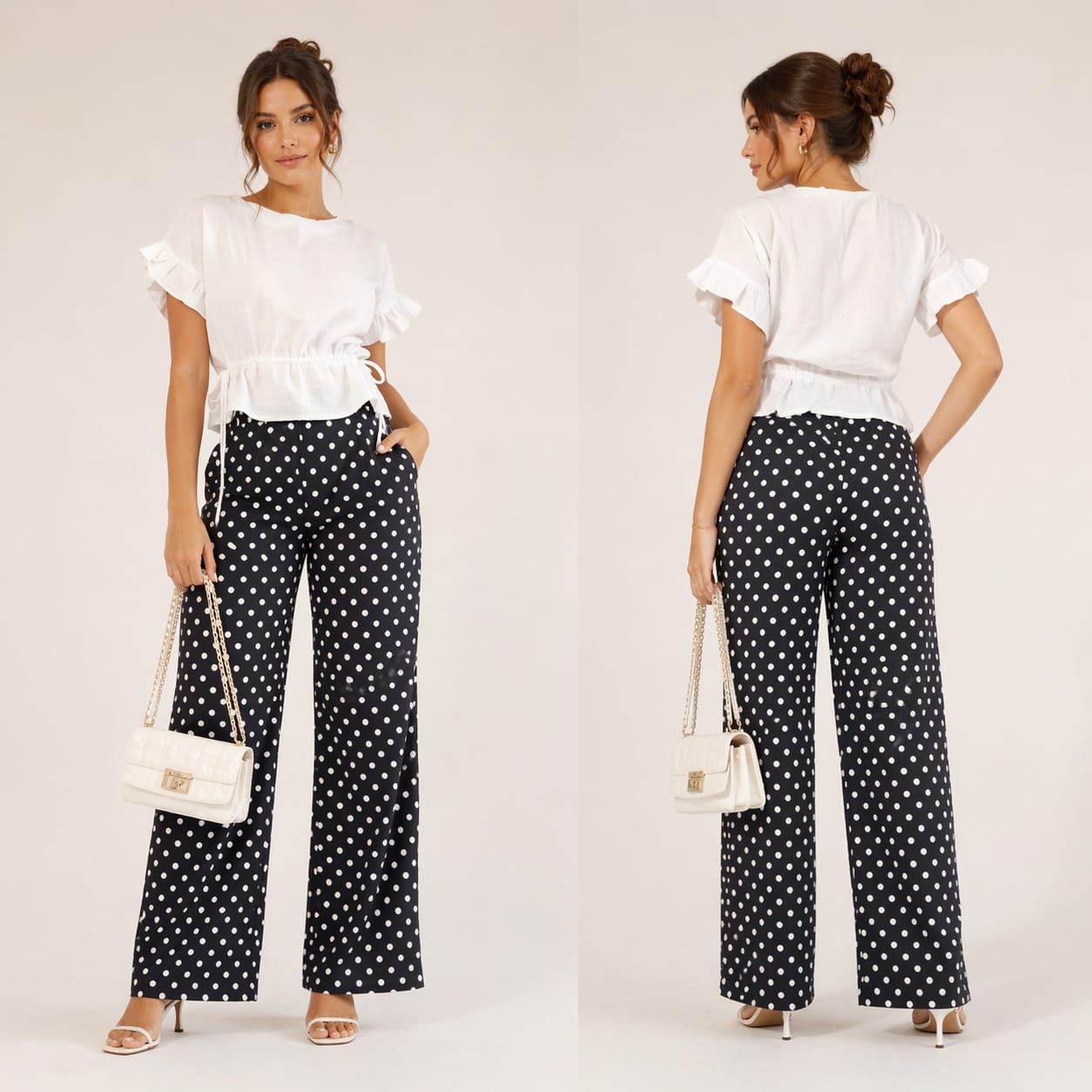 Pantaloneta Blusa Amarrada En La Cintura