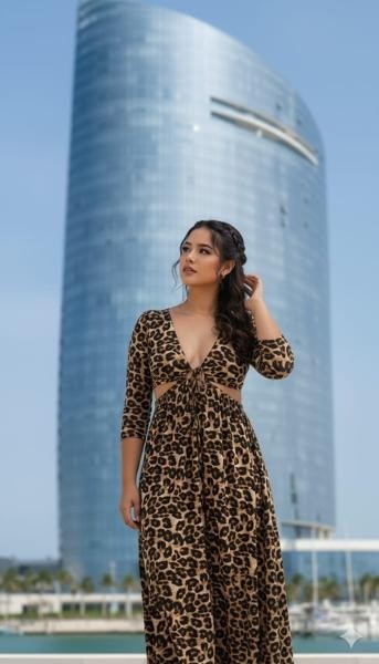 Vestido Campana Argolla En El Medio Abierto