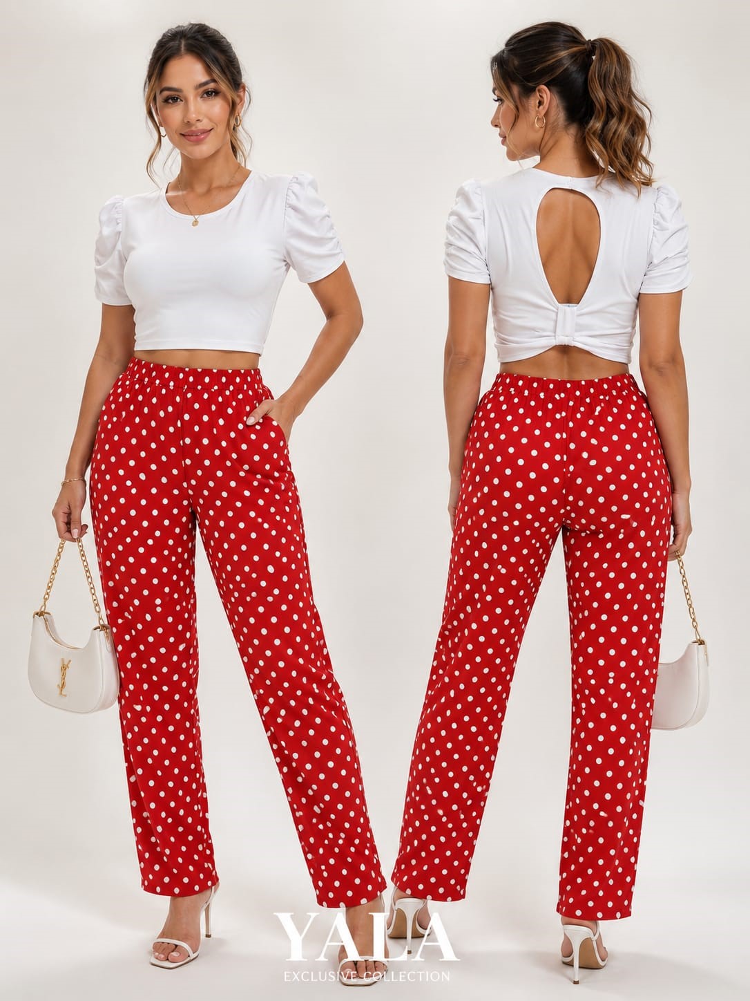 Pantaloneta Con Faja Normal Blusa Manga Globo Abierta En La Espalda