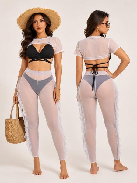 Pantaloneta  Con Vuelto Y Pulover Corto